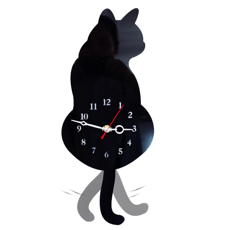 Noordse Kattenstaart Wandklok 😻🕰️