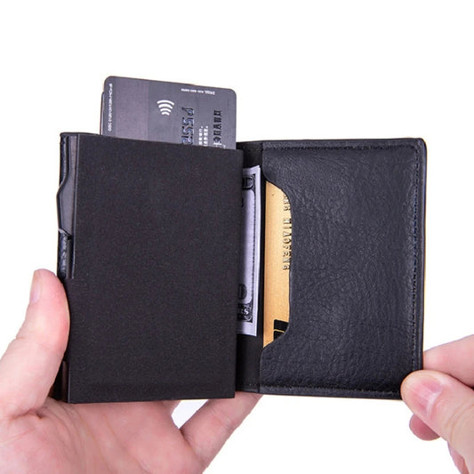 SlideSmart™️ Slim Wallet met Automatische Pop-Up Kaarthouder