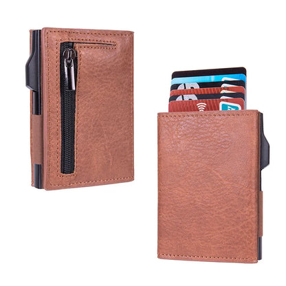 SlideSmart™️ Slim Wallet met Automatische Pop-Up Kaarthouder