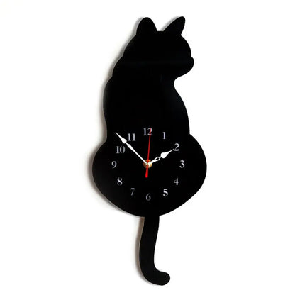 Noordse Kattenstaart Wandklok 😻🕰️