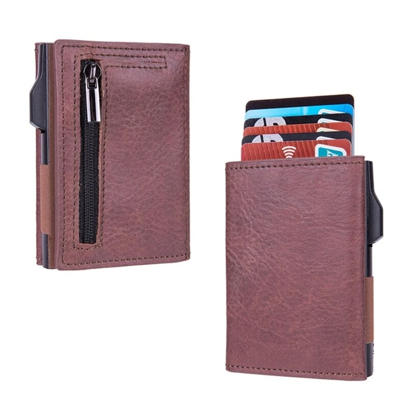 SlideSmart™️ Slim Wallet met Automatische Pop-Up Kaarthouder